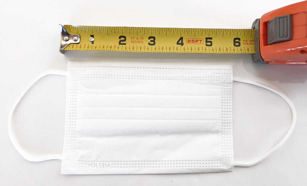 MEIJOY 3Ply ChildSize Face Mask, Box of 30, White Quality MRO