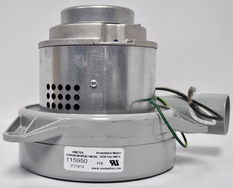 Ametek Lamb Vacuum Motor 115950, 240V 7.2" 2-Stage Tangential