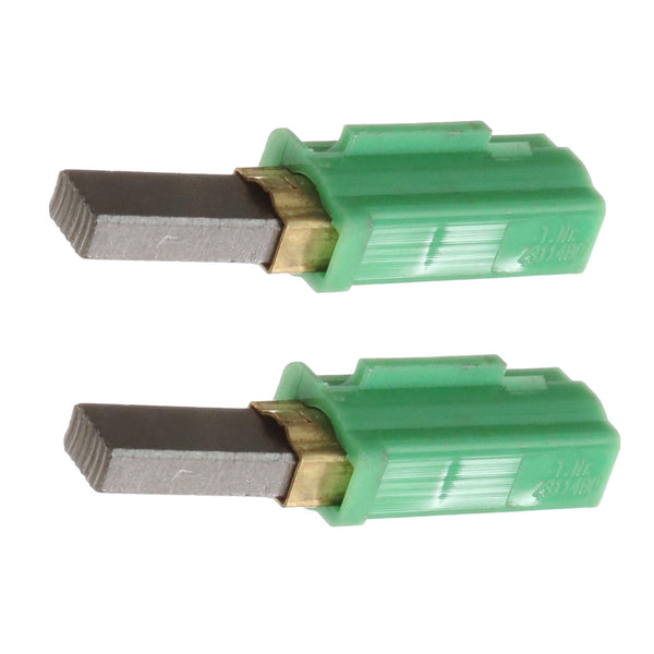 Pair of Ametek Carbon Motor Brushes with Green Winged Holder, 833384-51 (Pair of 33384-1), replaces ProTeam 100424