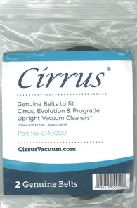 Cirrus Flat Belts for Cirrus, Evolution & Prograde Upright Vacuums, 2pk