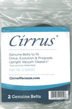 Cirrus Flat Belts for Cirrus, Evolution & Prograde Upright Vacuums, 2pk