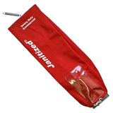 Janitized Red Commercial Cloth Outer Bag, Latch Dual Purpose 2Way W/Slide and ZIPPER, replaces 53506-1
