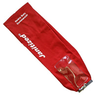 Janitized Red Commercial Cloth Outer Bag, Latch Dual Purpose 2Way W/Slide and ZIPPER, replaces 53506-1