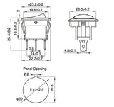 Phaseda RL3-5 series round rocker switch