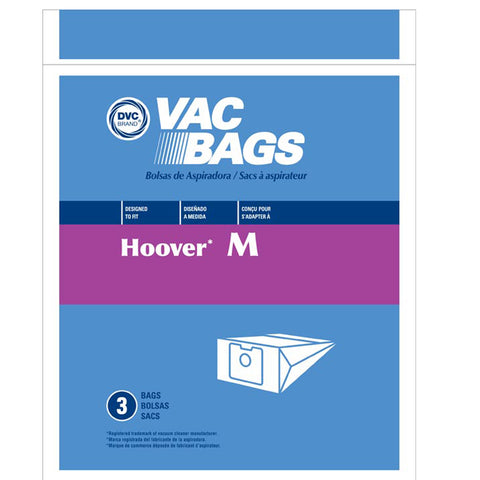DVC Microlined Vacuum Bags, 3pk, for Hoover Type M Dimension Canister