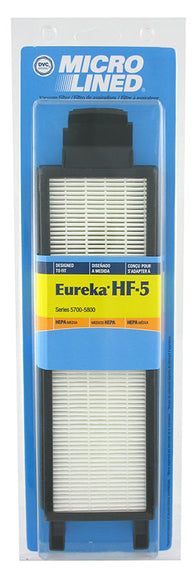 DVC Microlined HEPA Filter for Eureka Style HF-5, Series 5700, 5800