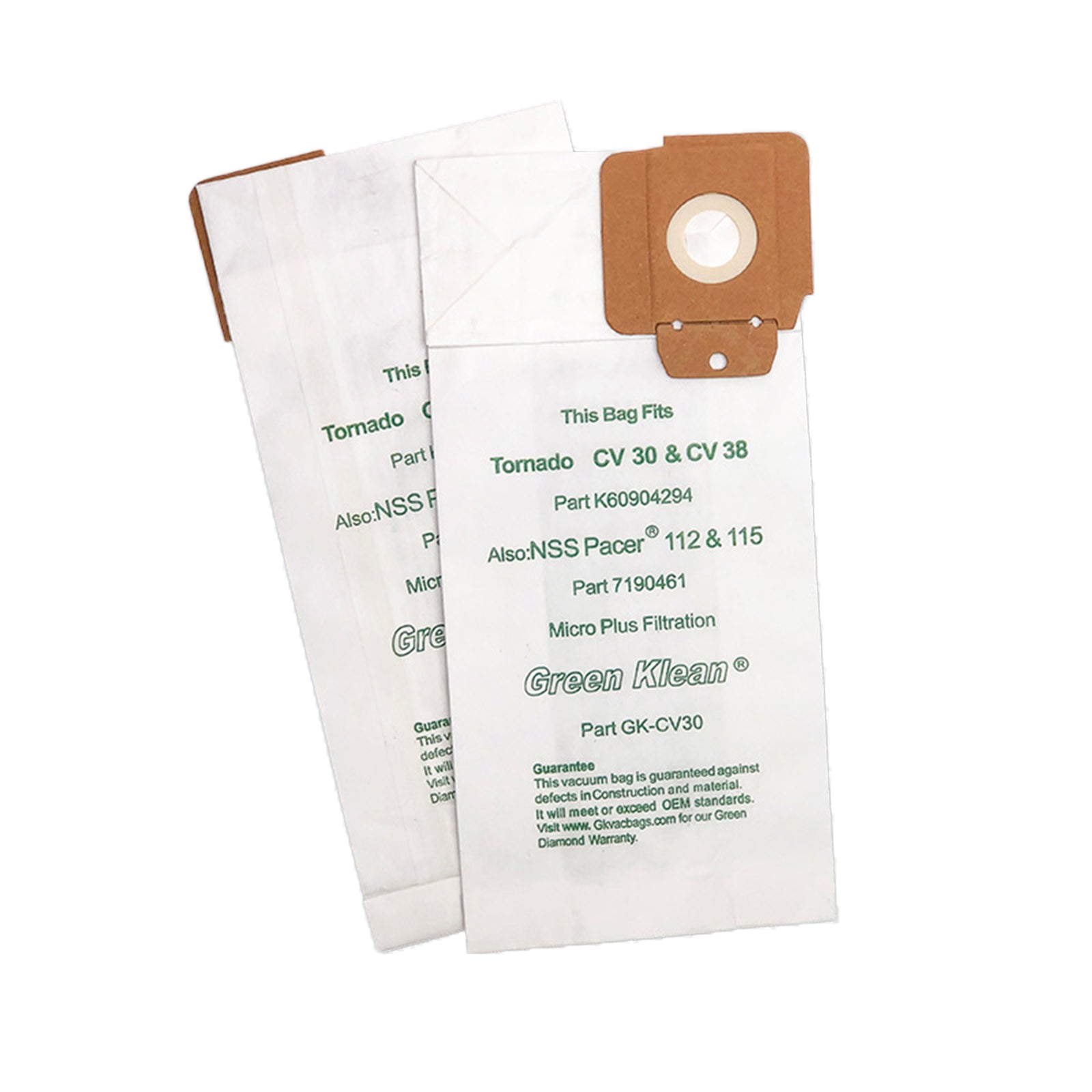 Green Klean GK-300BP Backpack Vacuum Bags - Pack Of 100, High Filtration For Commercial Vacuums, Replaces OEM