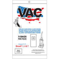 VAC16 H-10 HEPA Vacuum Bags, 9pk, for Bissell 1/4/7