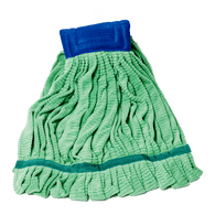 Mop Head Green MicroFiber Looped 14 oz