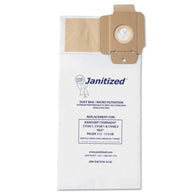 Janitized Micro Filter Vacuum Bags for Upright Karcher/Tornado Models CV30/1, CV38/1, CV48/2