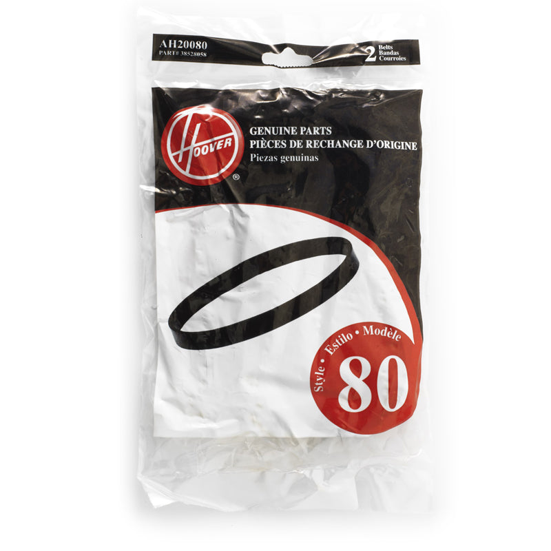 Hoover UH70120 Vacuum Cleaner Belts, 2pk, TSeries Style 80, AH20080