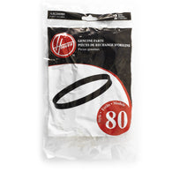 Hoover UH70120 Vacuum Cleaner Belts, 2pk, T-Series Style 80, AH20080, 38528-058